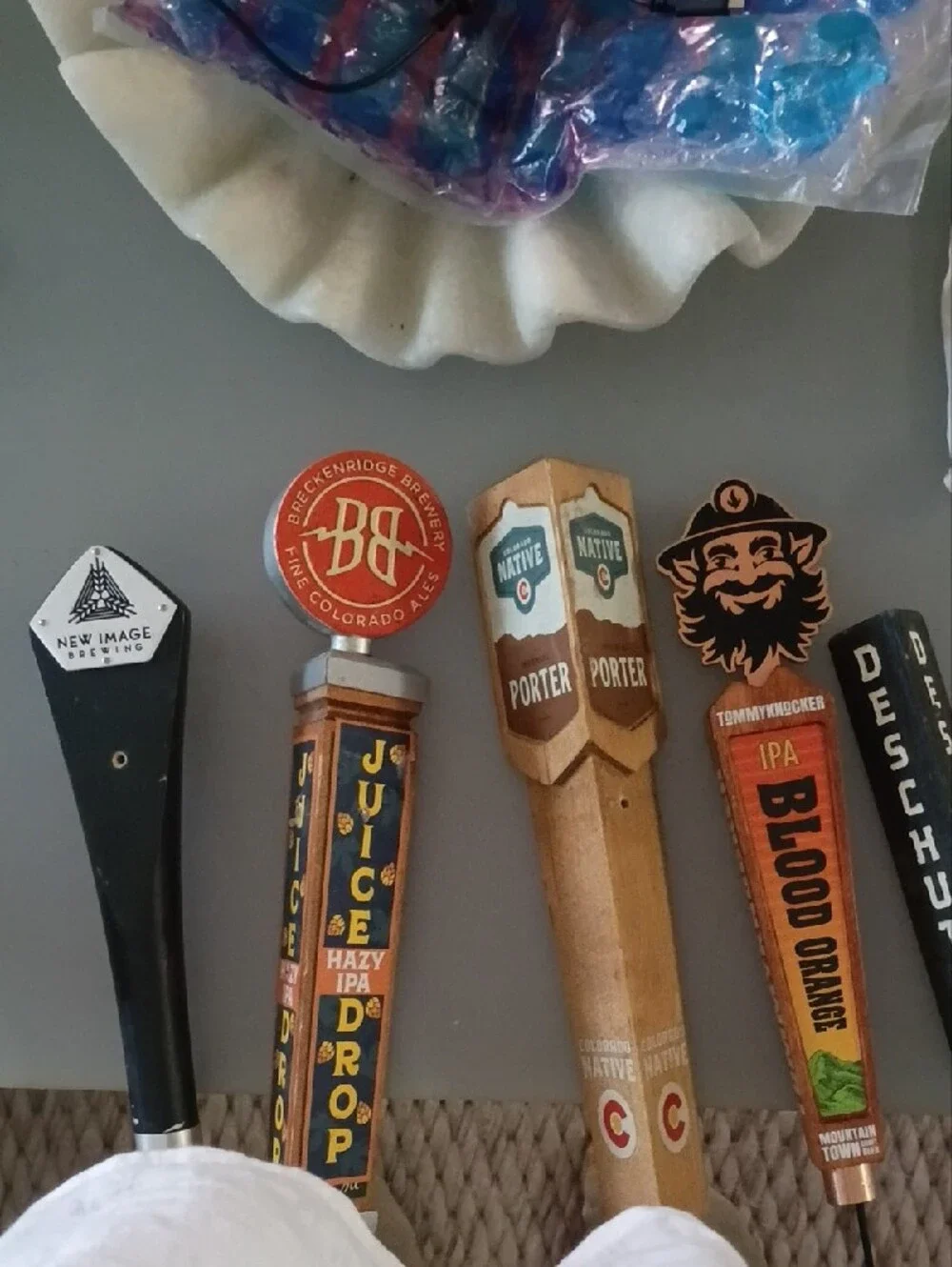Assorted Beer Tap Handles - Brown and Orange